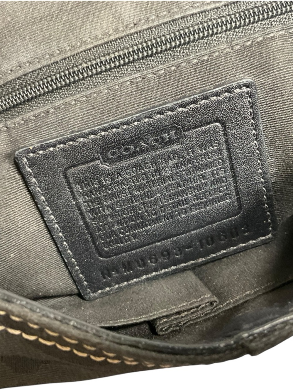 Coach Black Signature Canvas Buckle Hobo Shoulder Bag - Picture 12 of 16